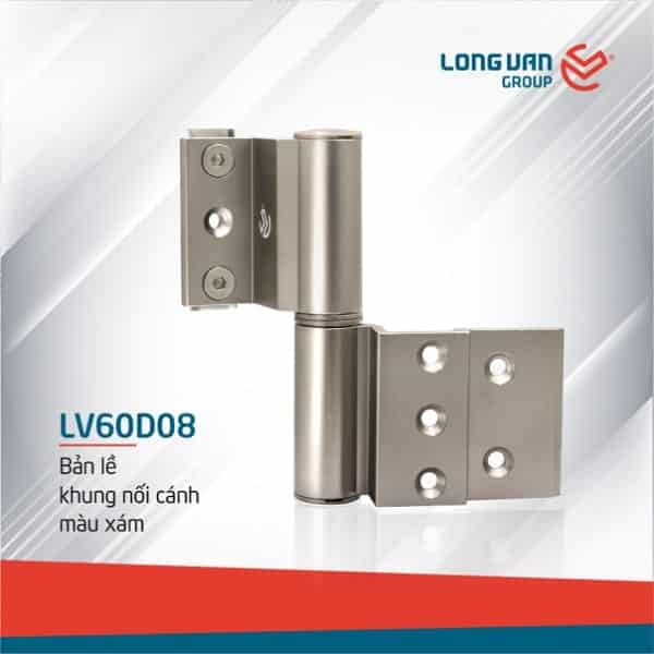 Bản lề khung nhôm nối cánh màu xám