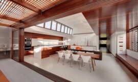 Cửa sổ lá sách gỗ được cách tân hiện đại